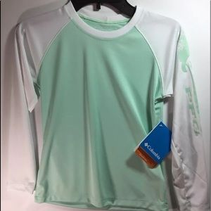 Columbia Rash Guard SPF 50 swim shirt xs 6/6x